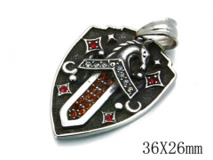 HY Stainless Steel 316L Religion Pendant-HYC03P0195HKB