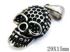HY Stainless Steel 316L Skull Pendant-HYC27P1038LZ