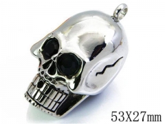 HY Stainless Steel 316L Skull Pendant-HYC27P1186HHZ