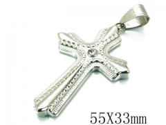 HY Stainless Steel 316L Cross Pendant-HYC13P0264PL