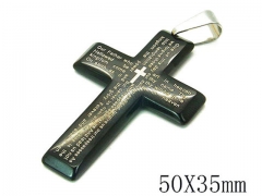 HY Stainless Steel 316L Cross Pendant-HYC59P0444HQQ
