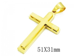 HY Stainless Steel 316L Cross Pendant-HYC13P0843HQQ