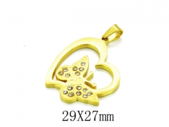 HY Stainless Steel 316L Animal Pendant-HYC12P0541KT