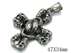 HY Stainless Steel 316L Cross Pendant-HYC03P0155HIZ