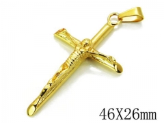 HY Stainless Steel 316L Cross Pendant-HYC46P0165NZ