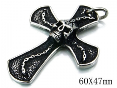 HY Stainless Steel 316L Cross Pendant-HYC03P0143HJD