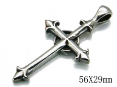 HY Stainless Steel 316L Cross Pendant-HYC03P0159HIQ