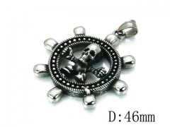 HY Stainless Steel 316L Skull Pendant-HYC27P1647HQQ