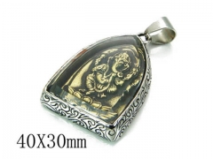 HY Stainless Steel 316L Religion Pendant-HYC27P1583HLR