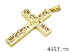 HY Stainless Steel 316L Cross Pendant-HYC73P0030NZ