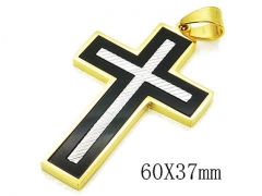 HY Stainless Steel 316L Cross Pendant-HYC13P0700HHL