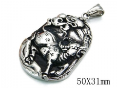 HY Stainless Steel 316L Animal Pendant-HYC03P0209HIF