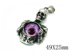 HY Stainless Steel 316L Skull Pendant-HYC27P1562HIX