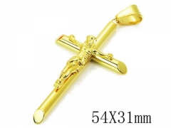HY Stainless Steel 316L Cross Pendant-HYC13P0832HZL