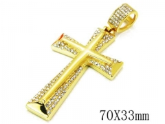 HY Stainless Steel 316L Cross Pendant-HYC13P0815IZZ