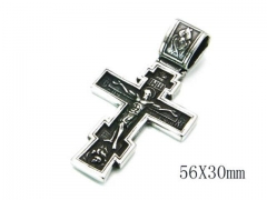 HY Stainless Steel 316L Cross Pendant-HYC27P1028HHA