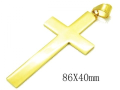 HY Stainless Steel 316L Cross Pendant-HYC13P0455HJW