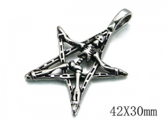 HY Stainless Steel 316L Skull Pendant-HYC03P0048HKD