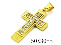 HY Stainless Steel 316L Cross Pendant-HYC13P0248HOW