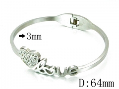 HY Stainless Steel 316L Bangle-HYC59B0498HHL