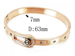HY Stainless Steel 316L Bangle-HYC80B0816HOR