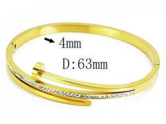 HY Stainless Steel 316L Bangle-HYC80B0747HMY