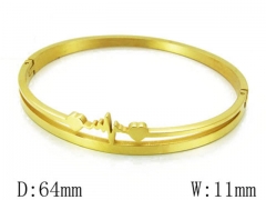 HY Stainless Steel 316L Bangle-HYC59B0616HHL