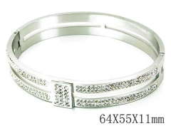 HY Stainless Steel 316L Bangle-HYC80B0524HLS