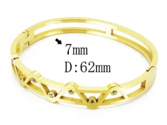 HY Stainless Steel 316L Bangle-HYC80B0857HLR