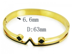 HY Stainless Steel 316L Bangle-HYC80B0750HMD