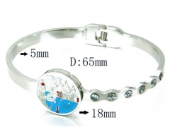 HY Stainless Steel 316L Bangle-HYC80B0500HHW