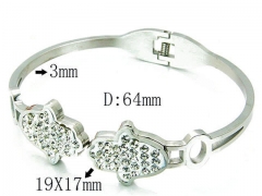 HY Stainless Steel 316L Bangle-HYC59B0689HIL