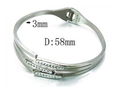 HY Stainless Steel 316L Bangle-HYC80B0369HSS