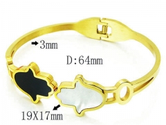 HY Stainless Steel 316L Bangle-HYC59B0694HKX
