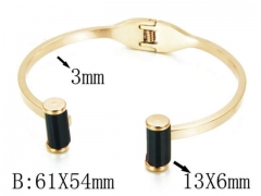 HY Stainless Steel 316L Bangle-HYC80B0415HOX