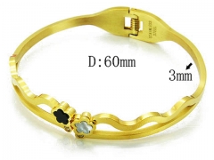 HY Stainless Steel 316L Bangle-HYC80B0283HJS