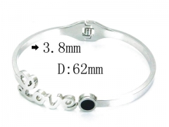 HY Stainless Steel 316L Bangle-HYC80B0679PW