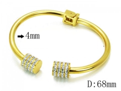 HY Stainless Steel 316L Bangle-HYC80B0489HLX