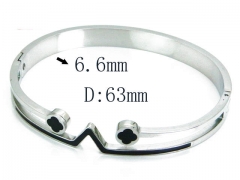 HY Stainless Steel 316L Bangle-HYC80B0751HJW