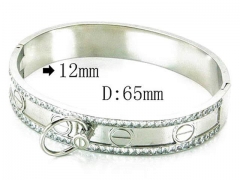 HY Stainless Steel 316L Bangle-HYC80B0637HOS