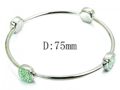 HY Stainless Steel 316L Bangle-HYC27B0009ILD