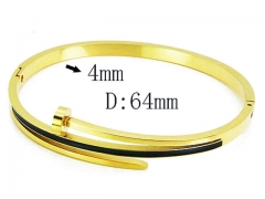 HY Stainless Steel 316L Bangle-HYC80B0744HLF