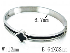 HY Stainless Steel 316L Bangle-HYC80B0394HLA
