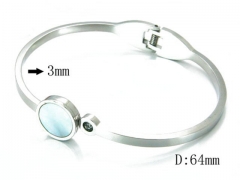 HY Stainless Steel 316L Bangle-HYC59B0413HZL