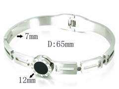 HY Stainless Steel 316L Bangle-HYC80B0510HIC