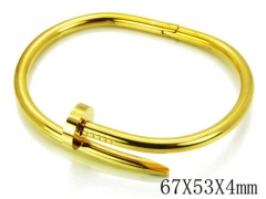 HY Stainless Steel 316L Bangle-HYC59B0343HJL