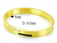 HY Stainless Steel 316L Bangle-HYC80B0630HHL