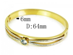 HY Stainless Steel 316L Bangle-HYC80B0683HNW