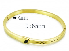 HY Stainless Steel 316L Bangle-HYC80B0552HIS