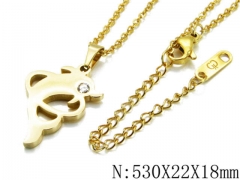 HY Stainless Steel 316L Necklaces-HYC80N0124NS